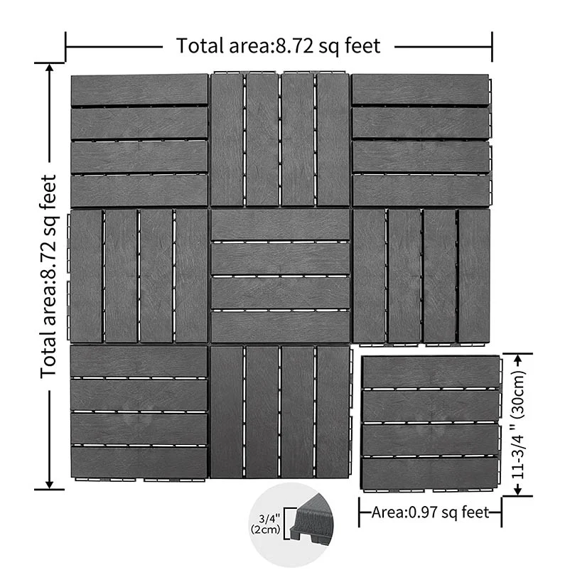 Patio Interlocking Deck Tiles - Image 10