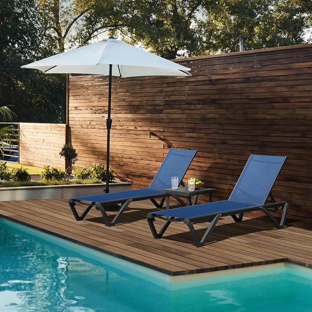 Patio Pool Lounge Chair Set (2 Chairs) - Image 10