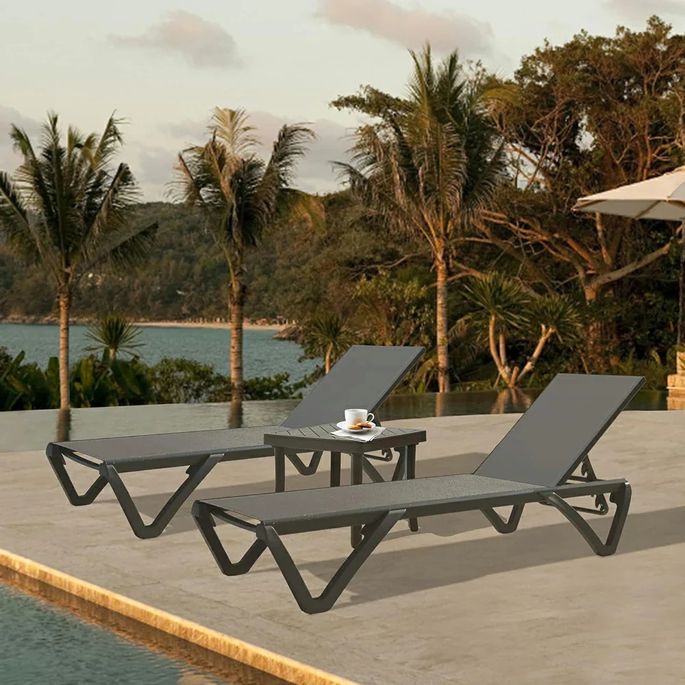 Patio Pool Lounge Chair Set (2 Chairs) - Image 24