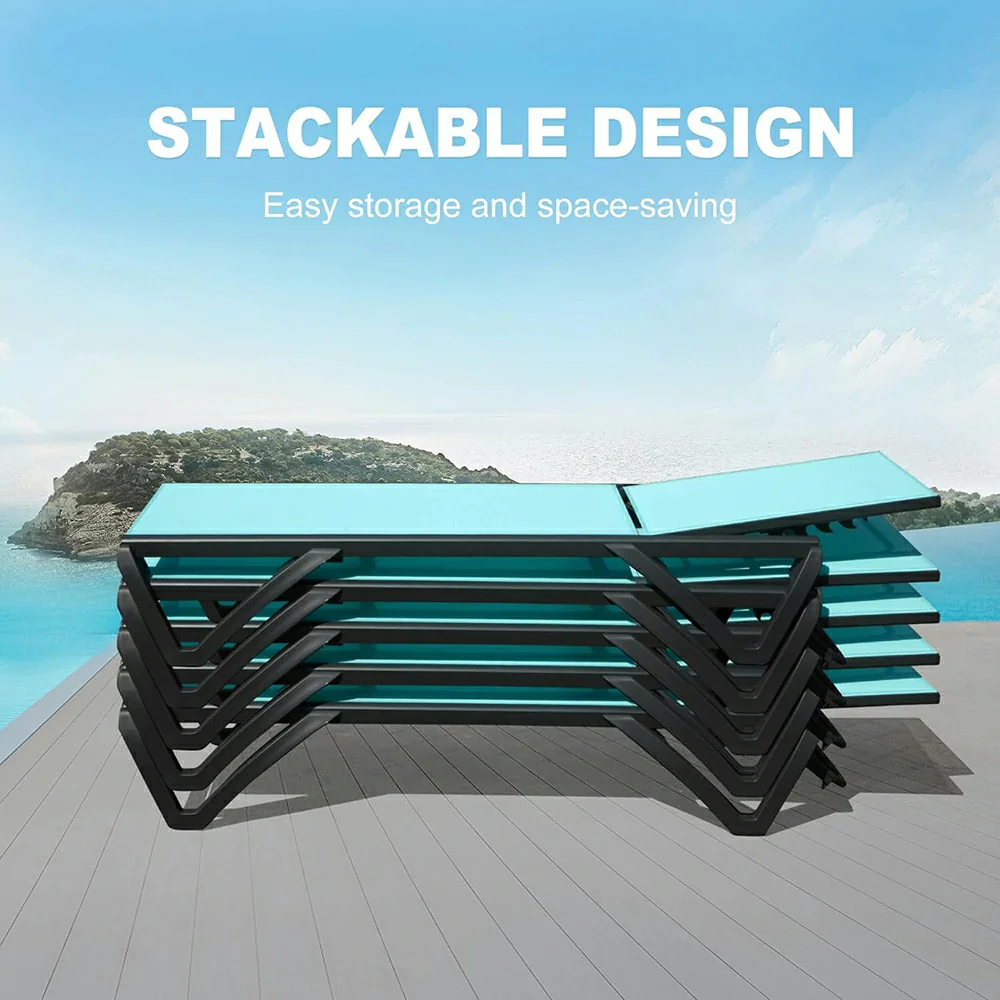 Patio Pool Lounge Chair Set (2 Chairs) - Image 29