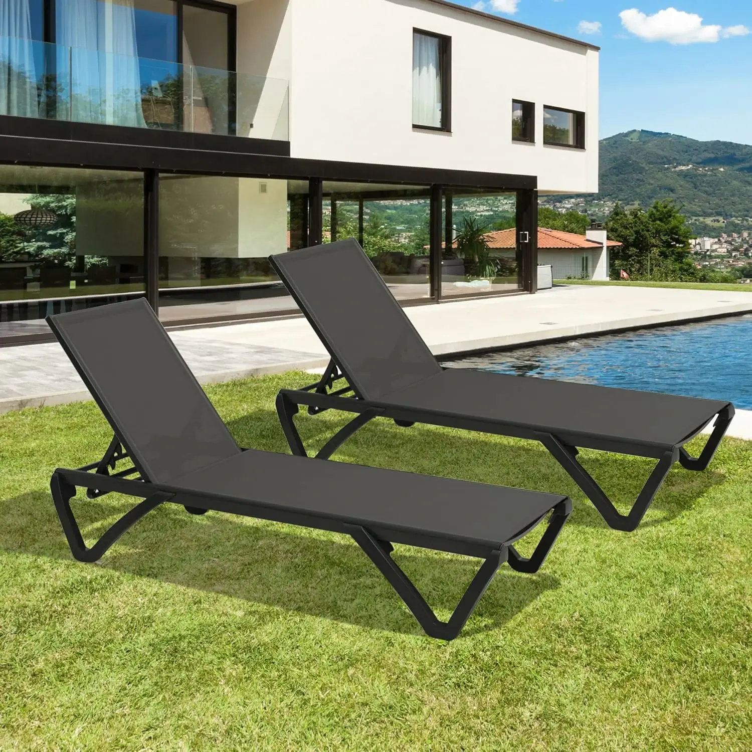 Patio Pool Lounge Chair Set (2 Chairs) - Image 39