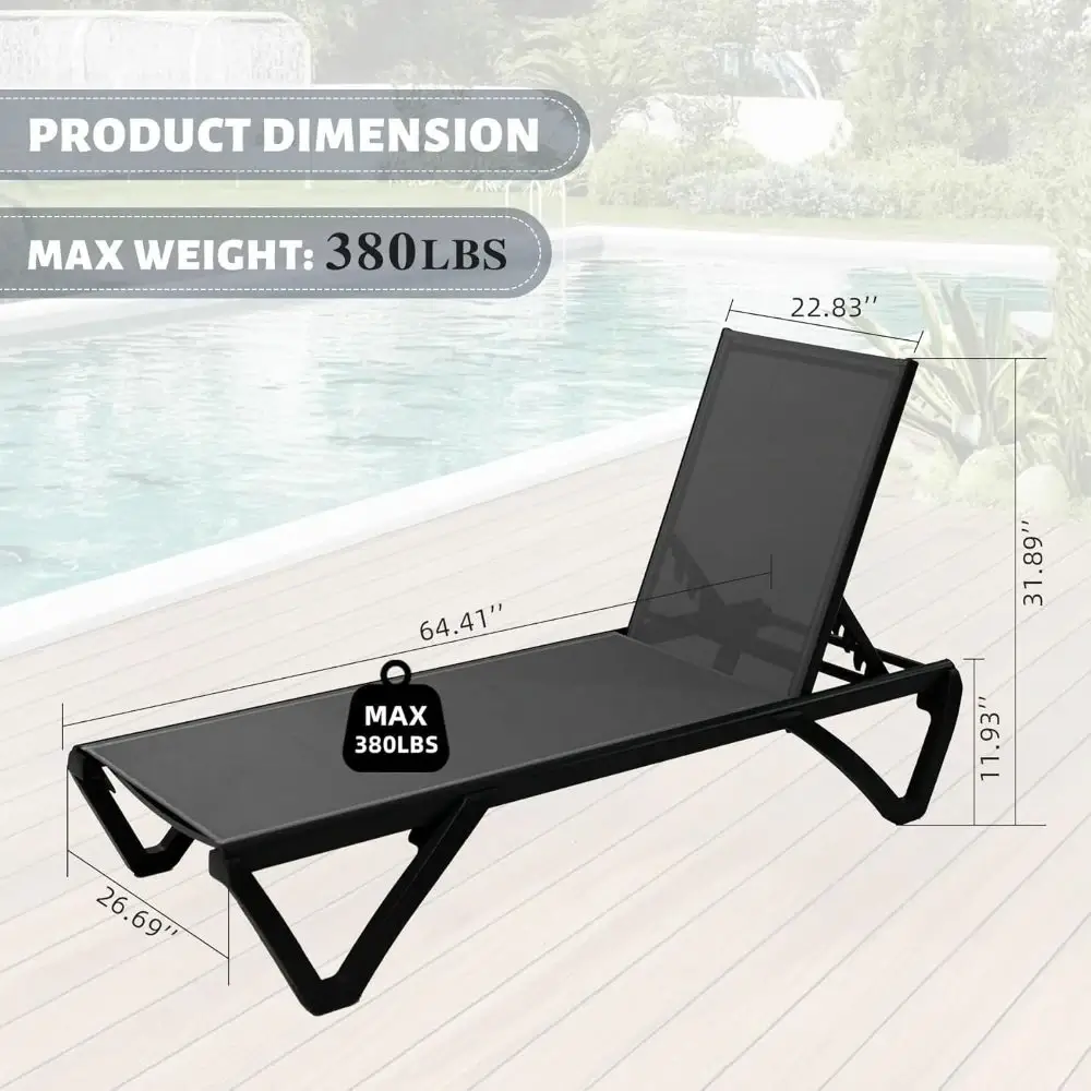 Patio Pool Lounge Chair Set (2 Chairs) - Image 42