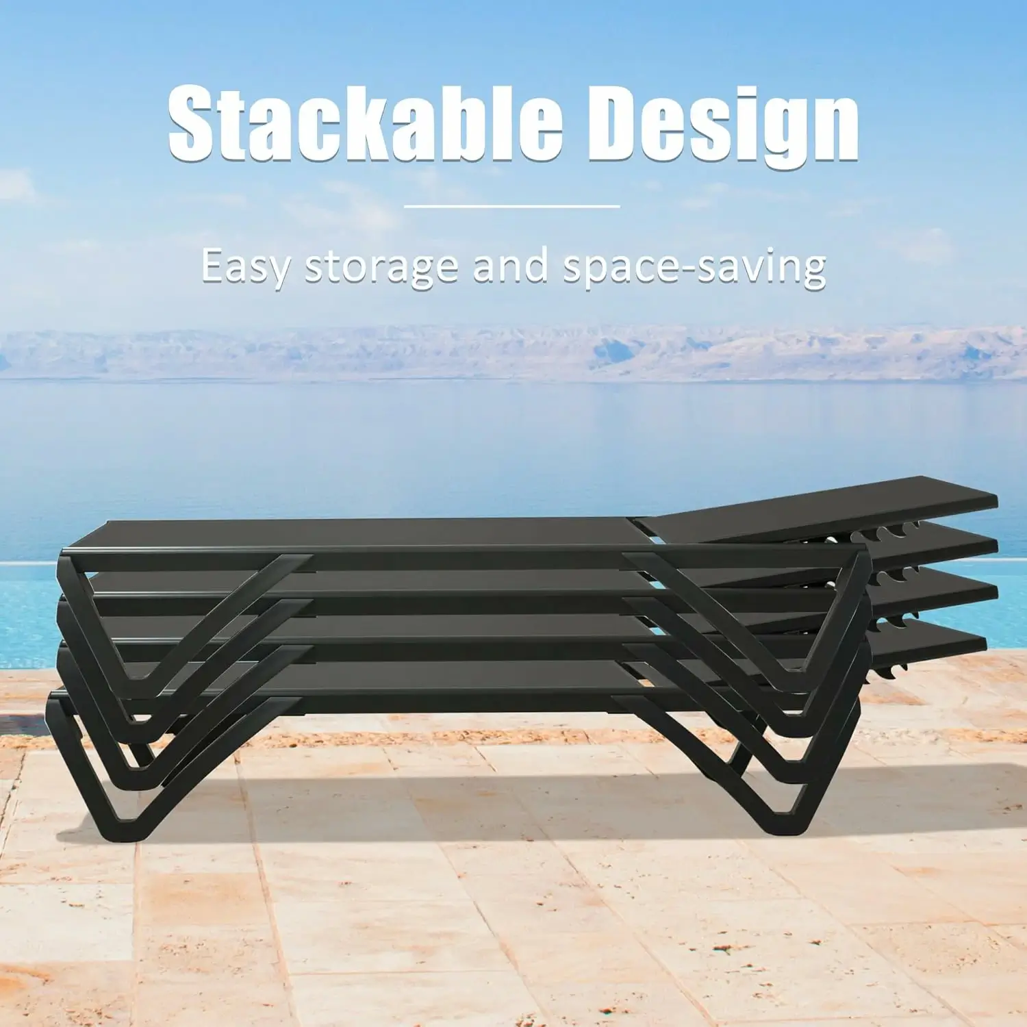 Patio Pool Lounge Chair Set (2 Chairs) - Image 47