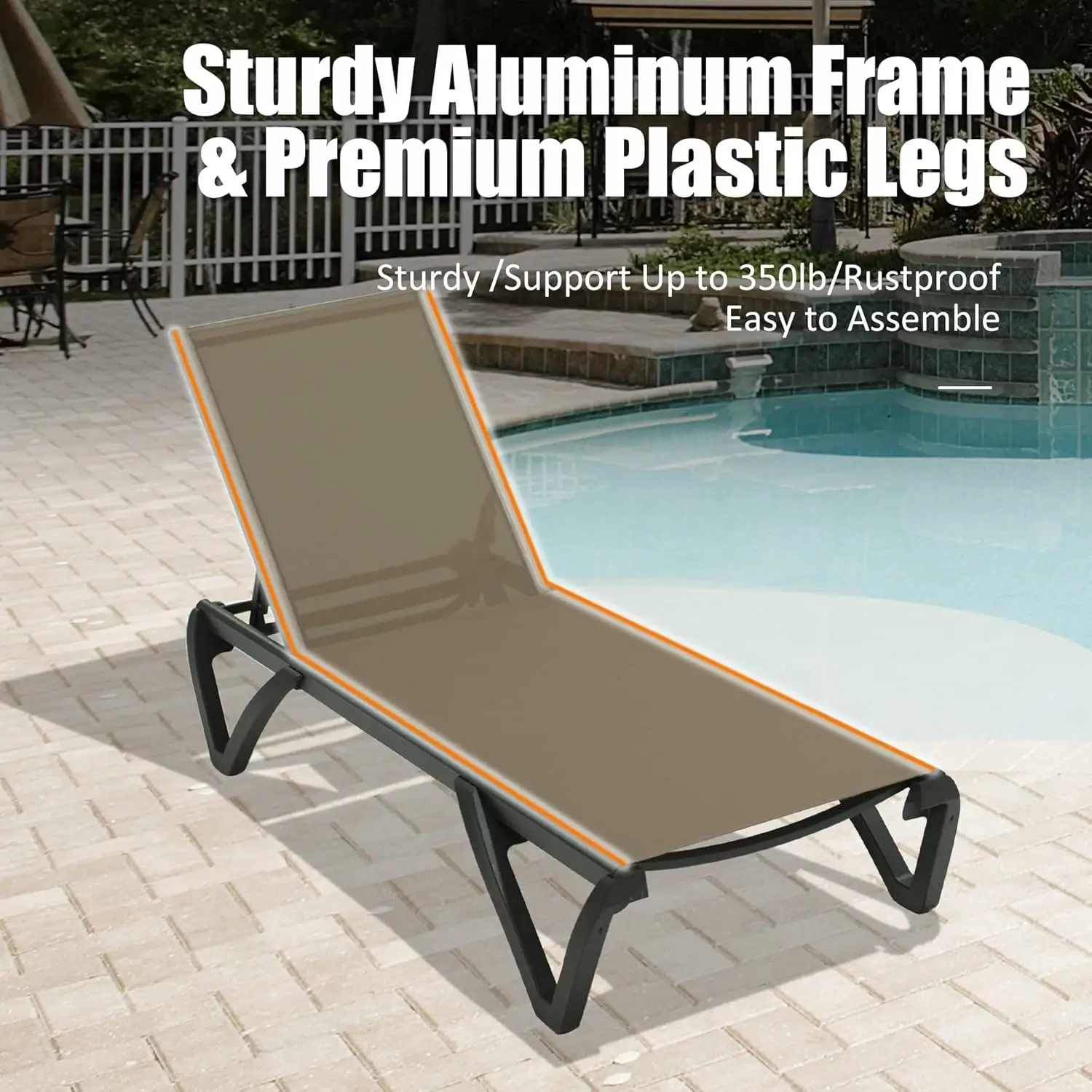 Patio Pool Lounge Chair Set (2 Chairs) - Image 51