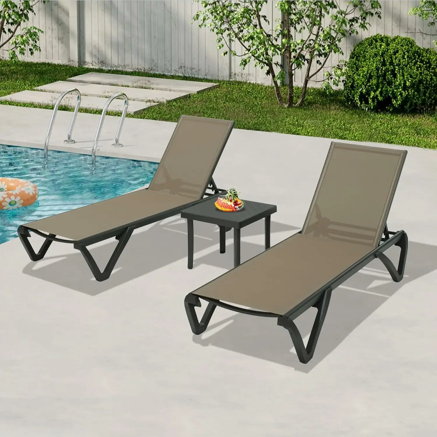 Patio Pool Lounge Chair Set (2 Chairs) - Image 56
