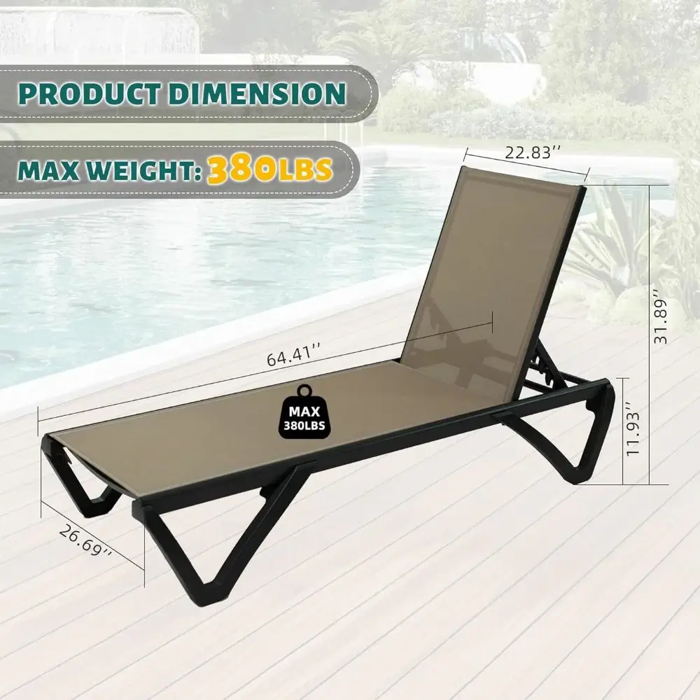 Patio Pool Lounge Chair Set (2 Chairs) - Image 58