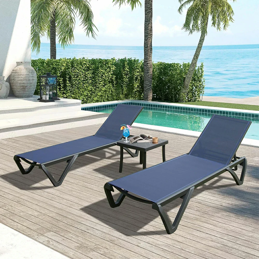Patio Pool Lounge Chair Set (2 Chairs) - Image 8