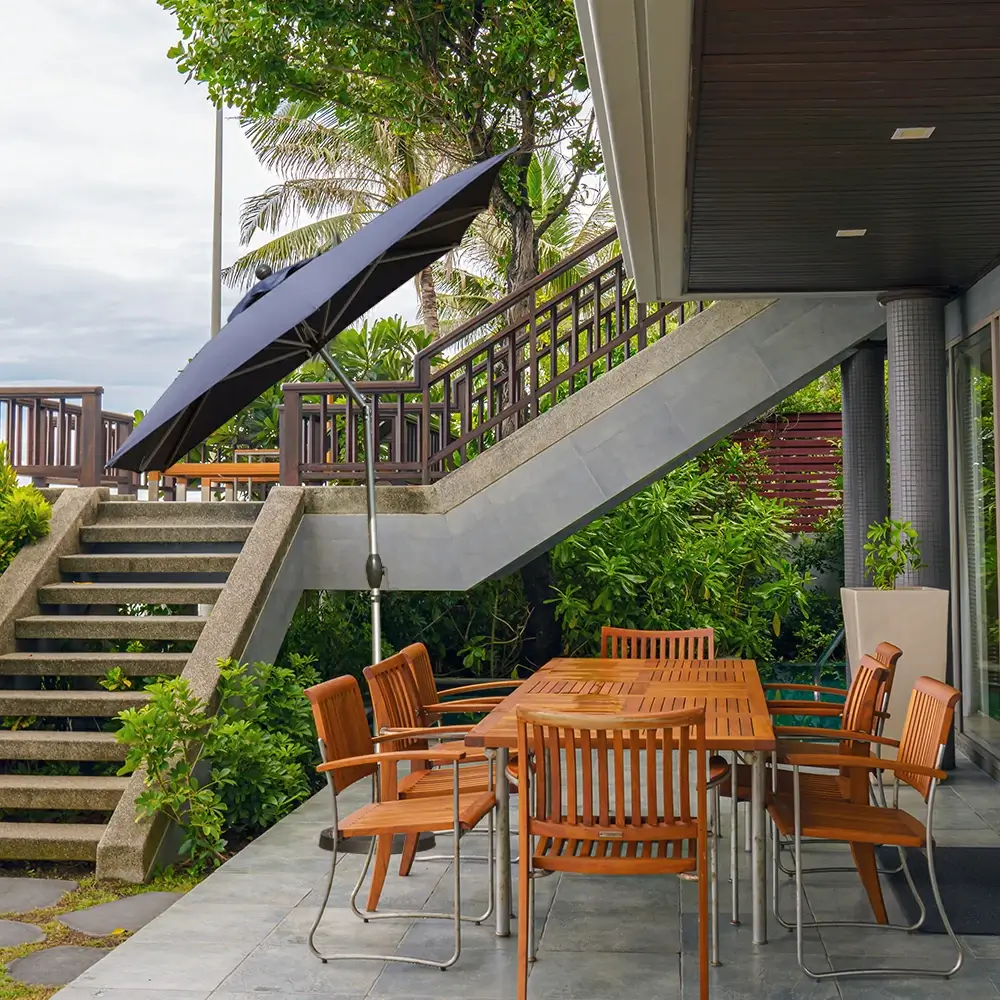 Patio Umbrella - Aluminum Rectangular Market Umbrella - Image 60