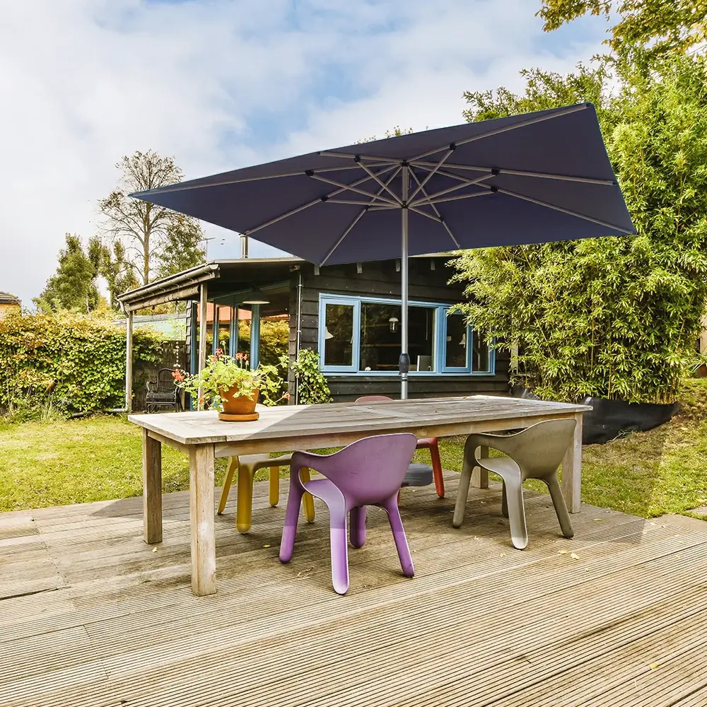 Patio Umbrella - Aluminum Rectangular Market Umbrella - Image 66