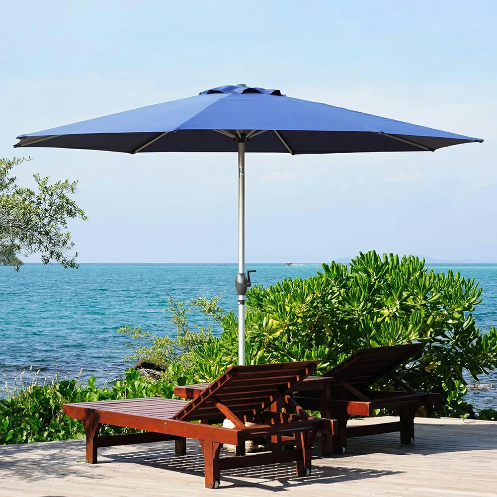 Patio Umbrella - Aluminum Round Market Umbrella - Image 14