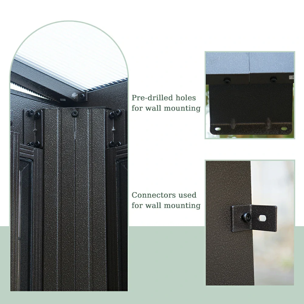Polycarbonate Wall Mounted Sunroom - Image 10