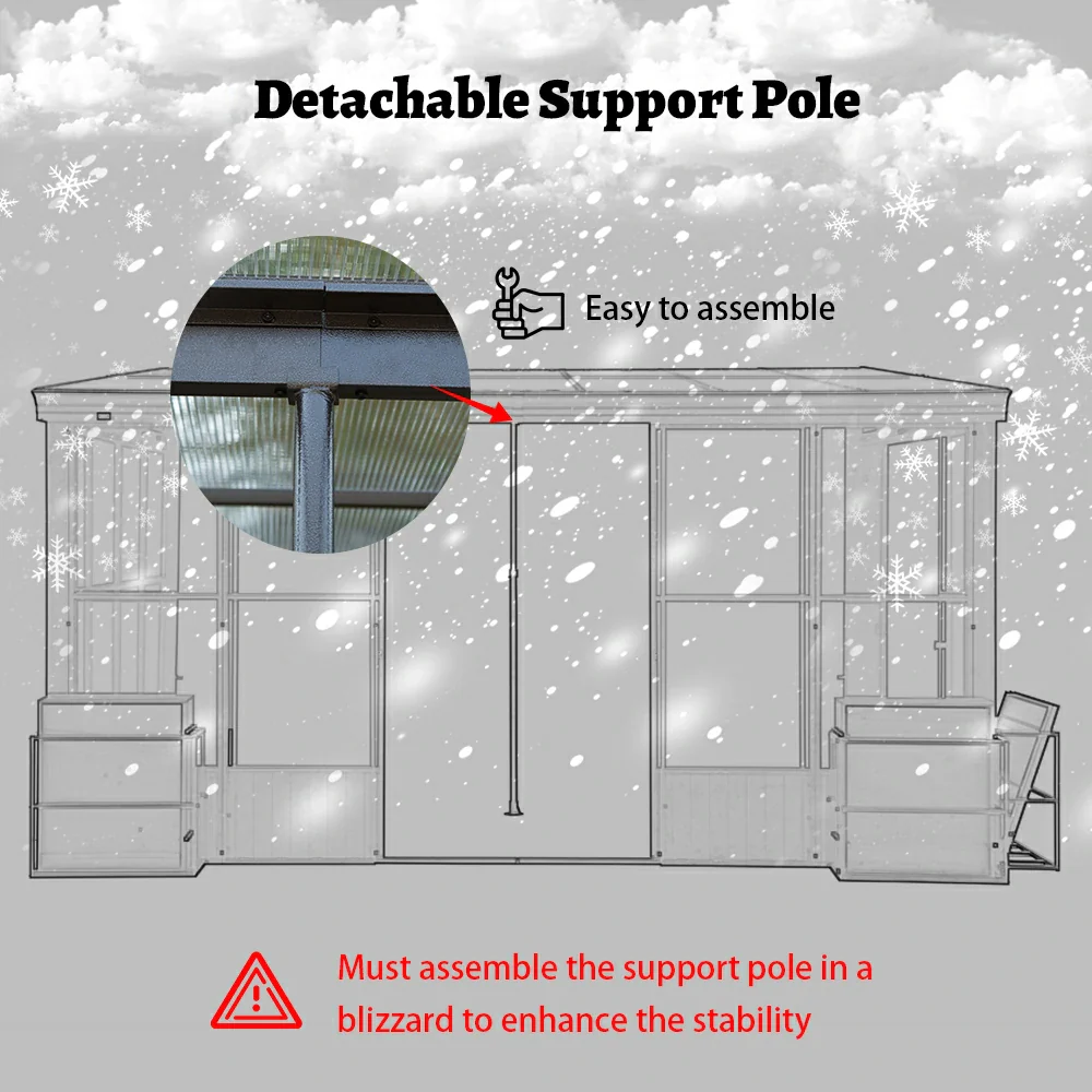 Polycarbonate Wall Mounted Sunroom - Image 11