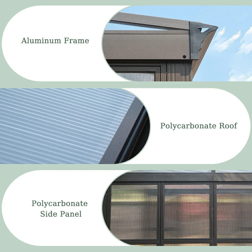 Polycarbonate Wall Mounted Sunroom - Image 16