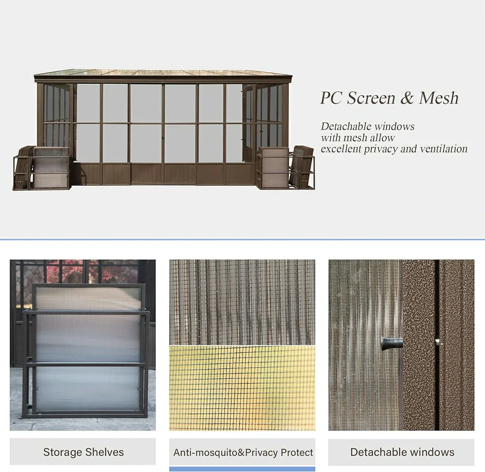 Polycarbonate Wall Mounted Sunroom - Image 25