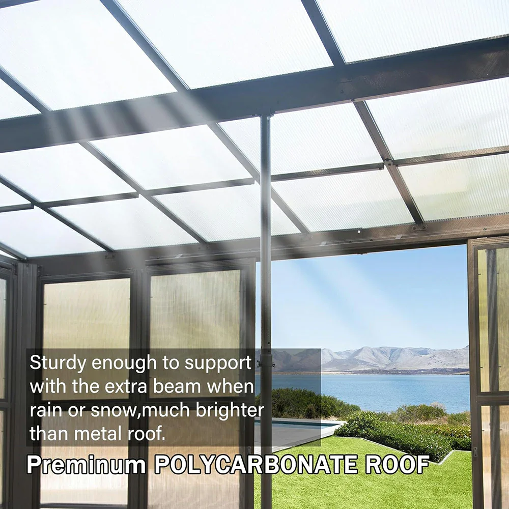 Polycarbonate Wall Mounted Sunroom - Image 26