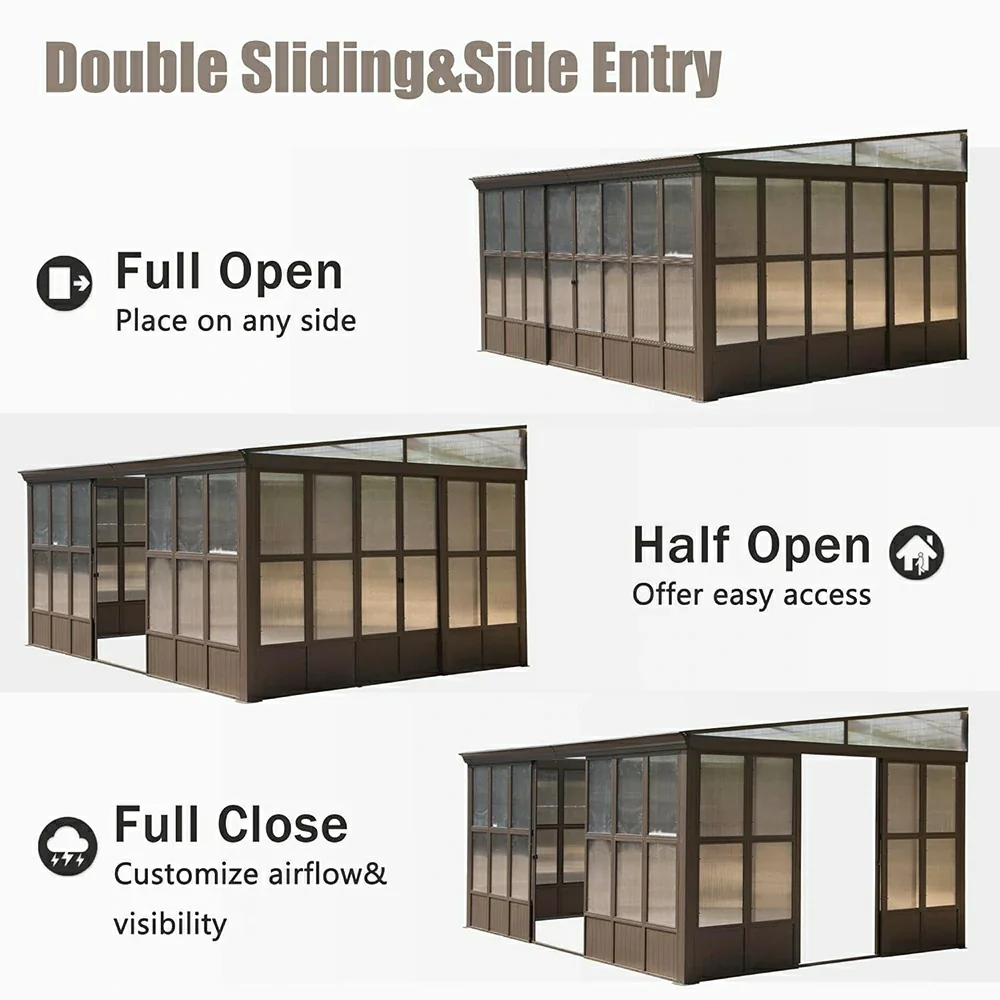 Polycarbonate Wall Mounted Sunroom - Image 27