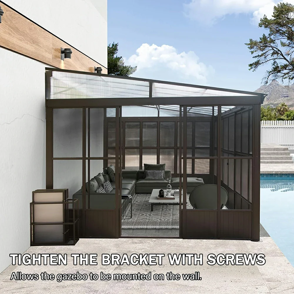 Polycarbonate Wall Mounted Sunroom - Image 28