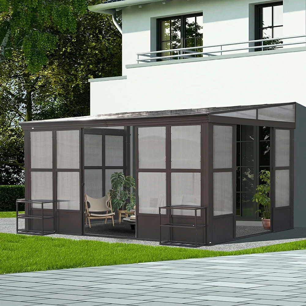 Polycarbonate Wall Mounted Sunroom - Image 29