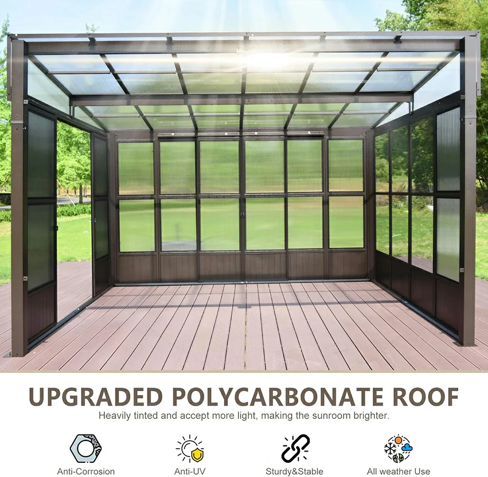 Polycarbonate Wall Mounted Sunroom - Image 31