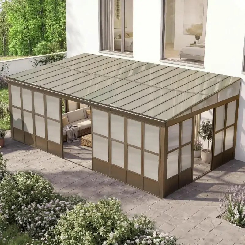 Polycarbonate Wall Mounted Sunroom - Image 36
