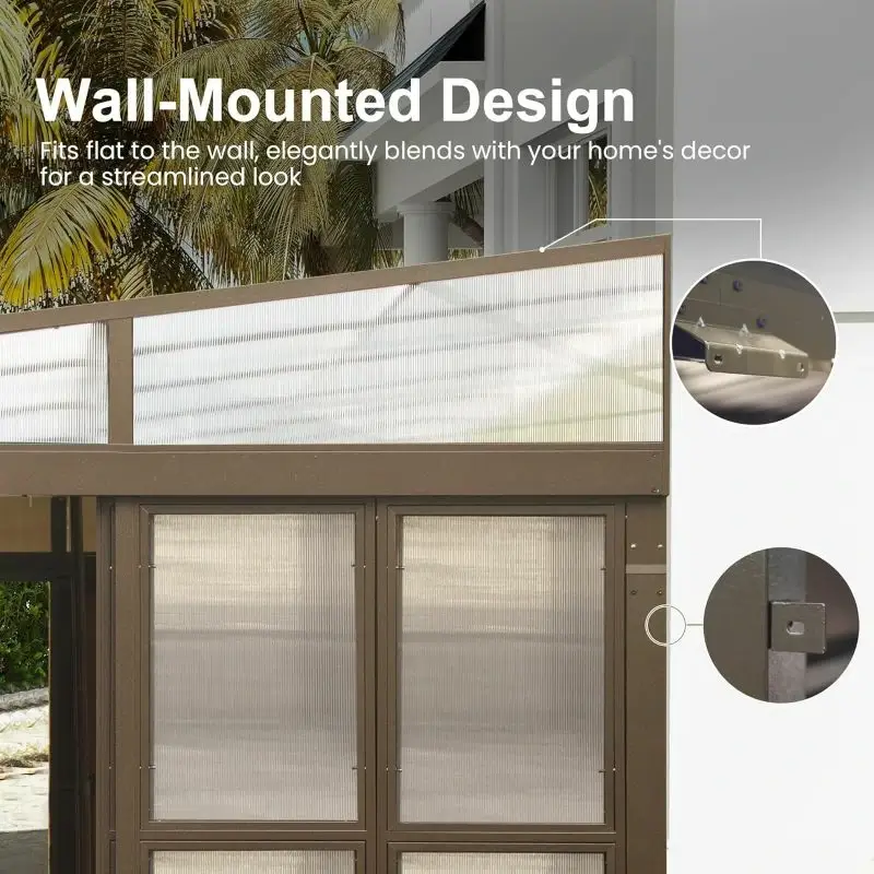 Polycarbonate Wall Mounted Sunroom - Image 39