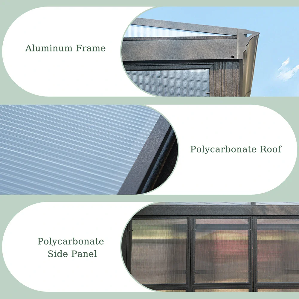 Polycarbonate Wall Mounted Sunroom - Image 4