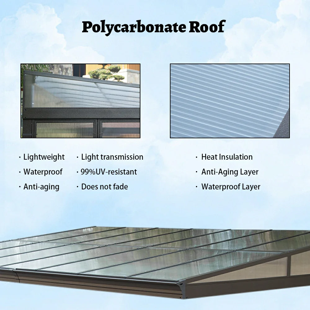 Polycarbonate Wall Mounted Sunroom - Image 5