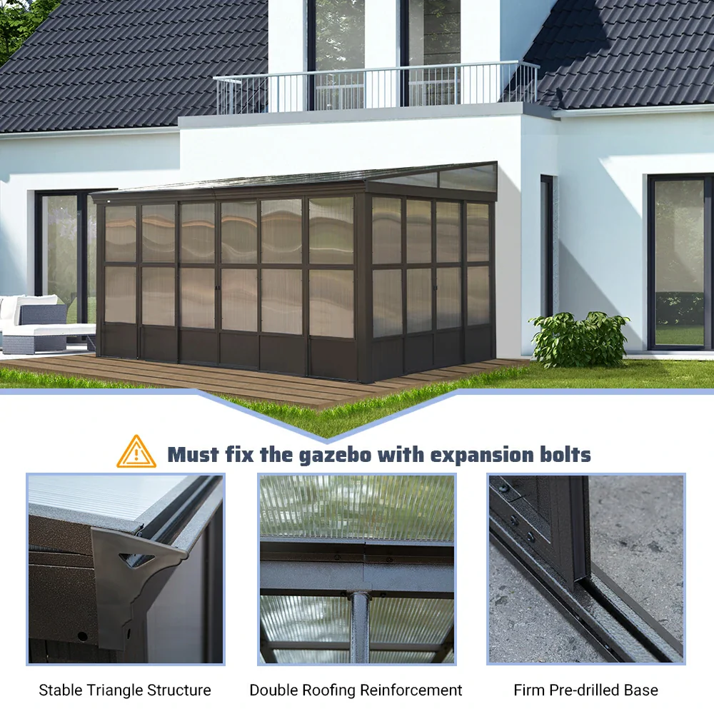 Polycarbonate Wall Mounted Sunroom - Image 8