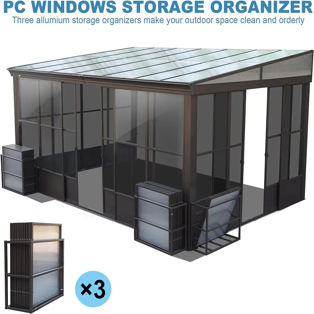 Polycarbonate Wall Mounted Sunroom - Image 9