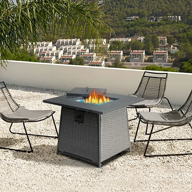 Propane Fire Pit Square Table - Image 15