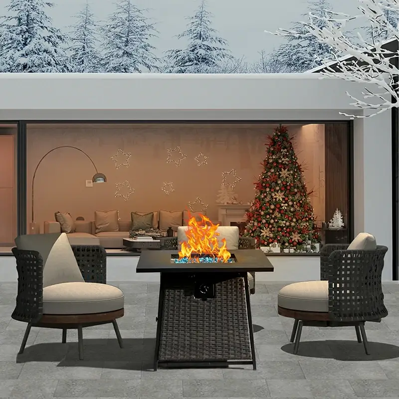 Propane Fire Pit Square Table - Image 9