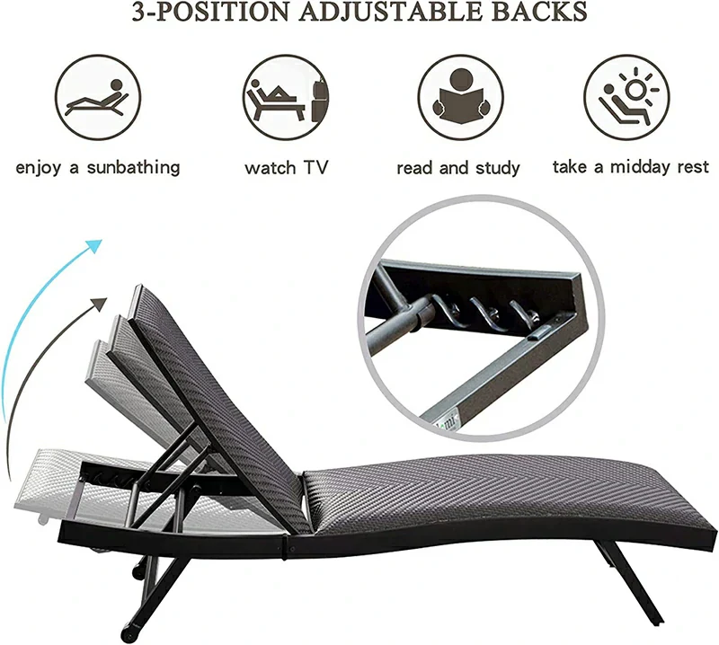 Rattan Chaise Lounge - Image 11
