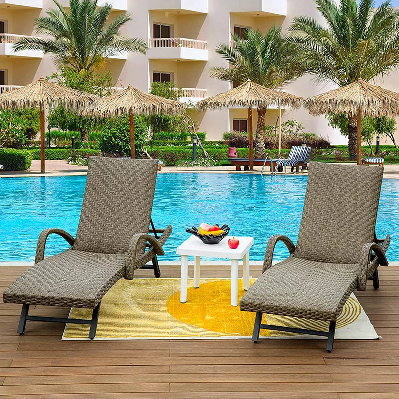 Rattan Chaise Lounge - Image 15