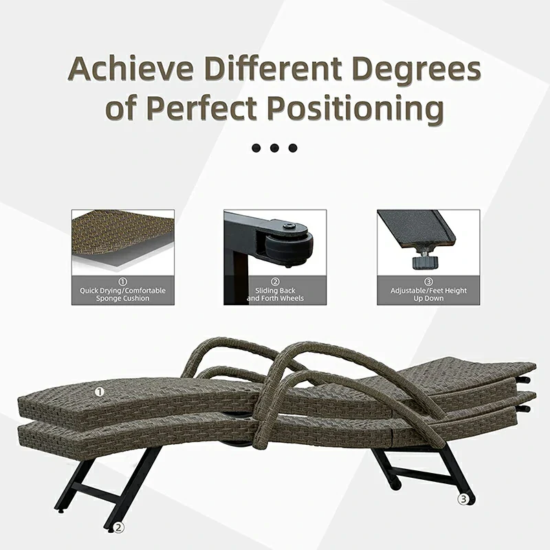 Rattan Chaise Lounge - Image 16