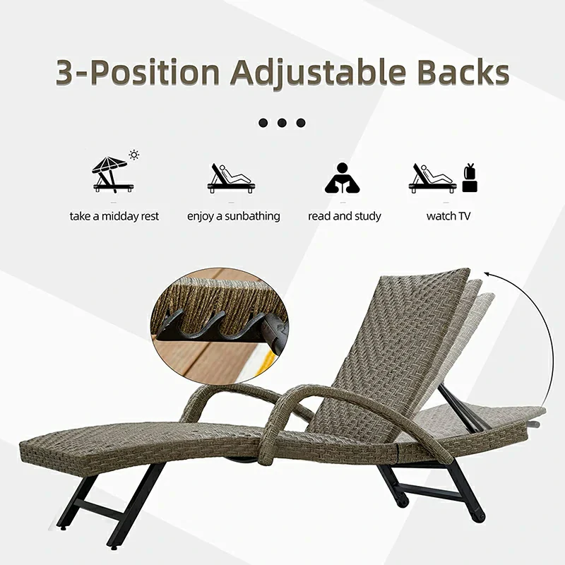 Rattan Chaise Lounge - Image 17