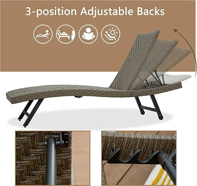 Rattan Chaise Lounge - Image 3