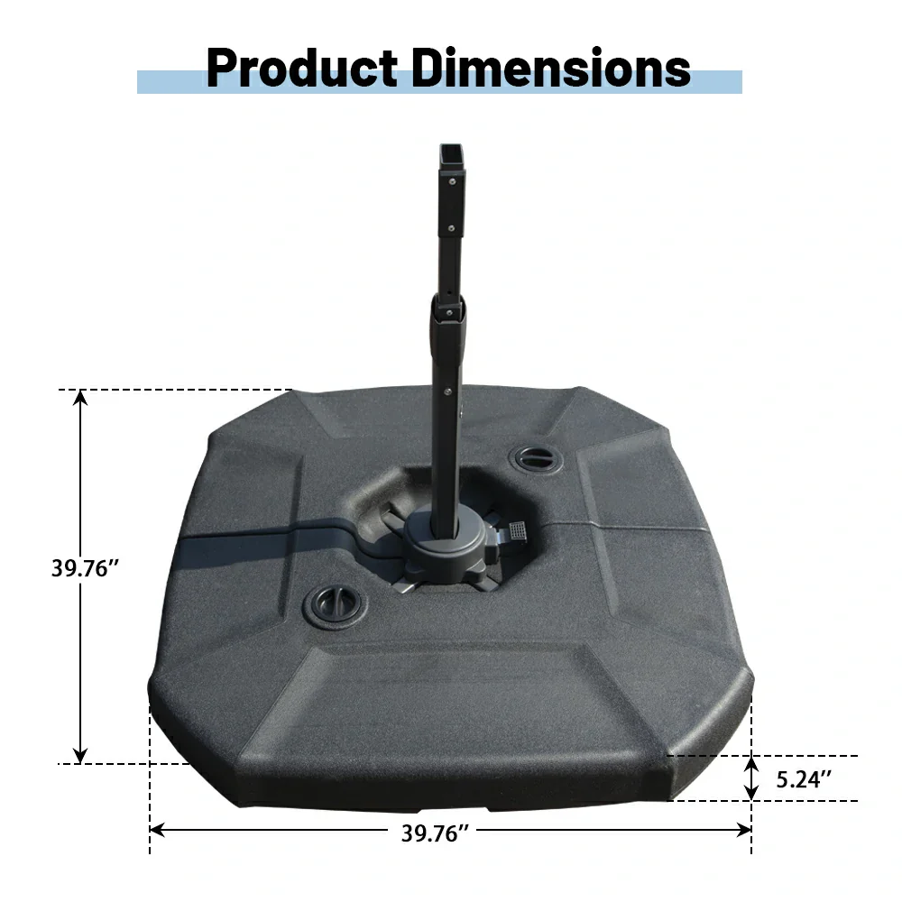 Single Top Cantilever Patio Umbrella Base - Image 3