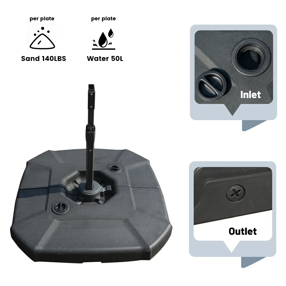 Single Top Cantilever Patio Umbrella Base - Image 4