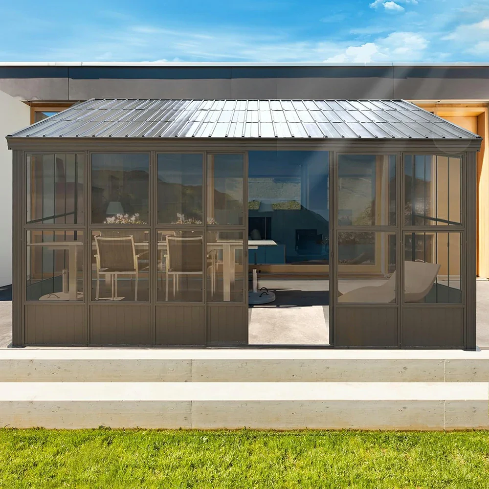 Wall Mounted Sunroom with Side Door - Image 17