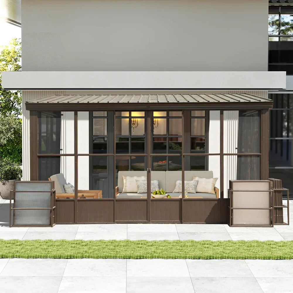 Wall Mounted Sunroom with Side Door - Image 43