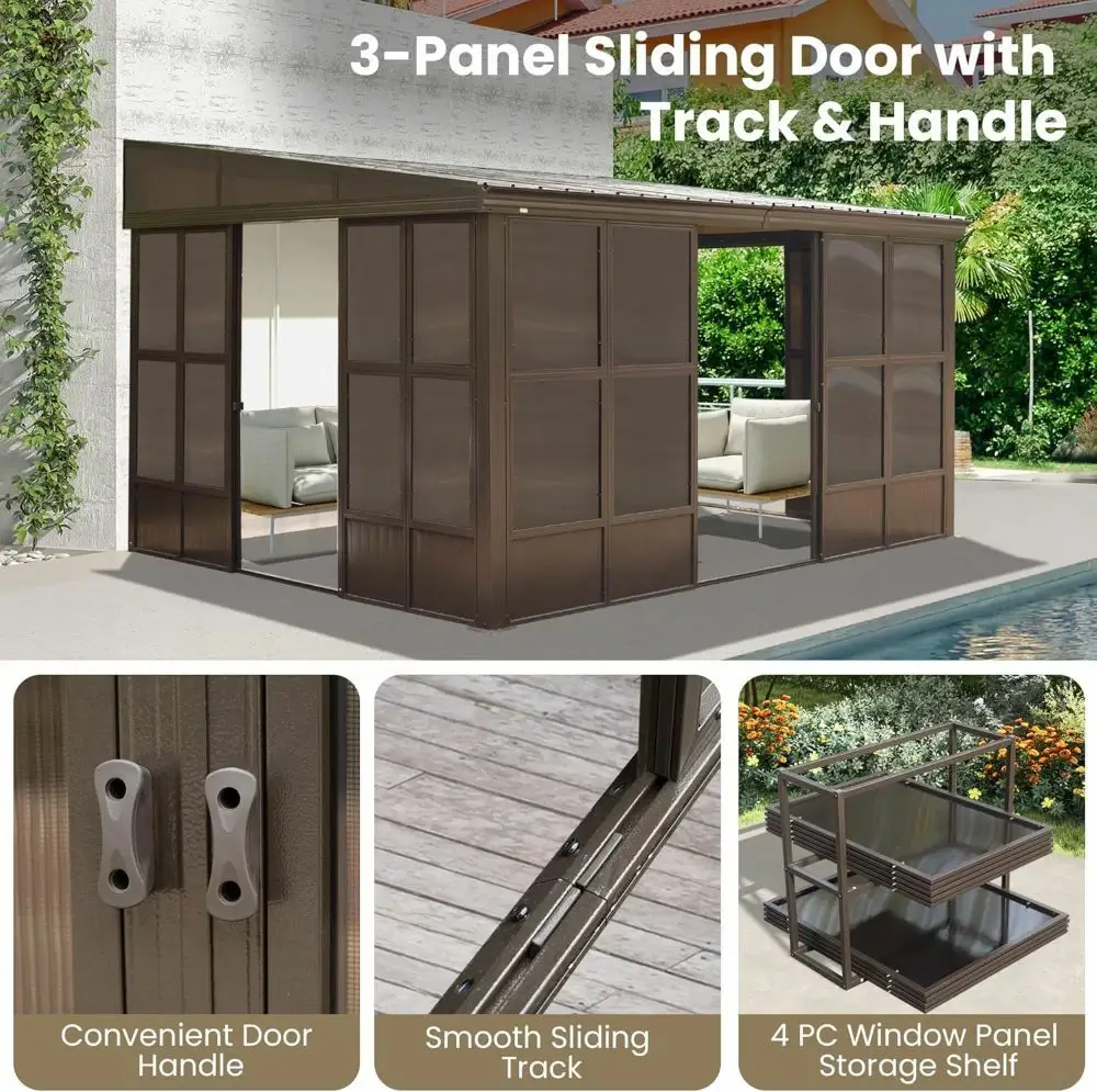 Wall Mounted Sunroom with Side Door - Image 6