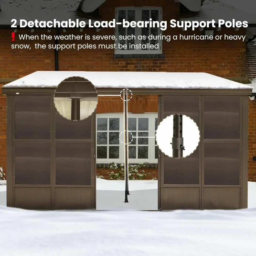 Wall Mounted Sunroom with Side Door - Image 7