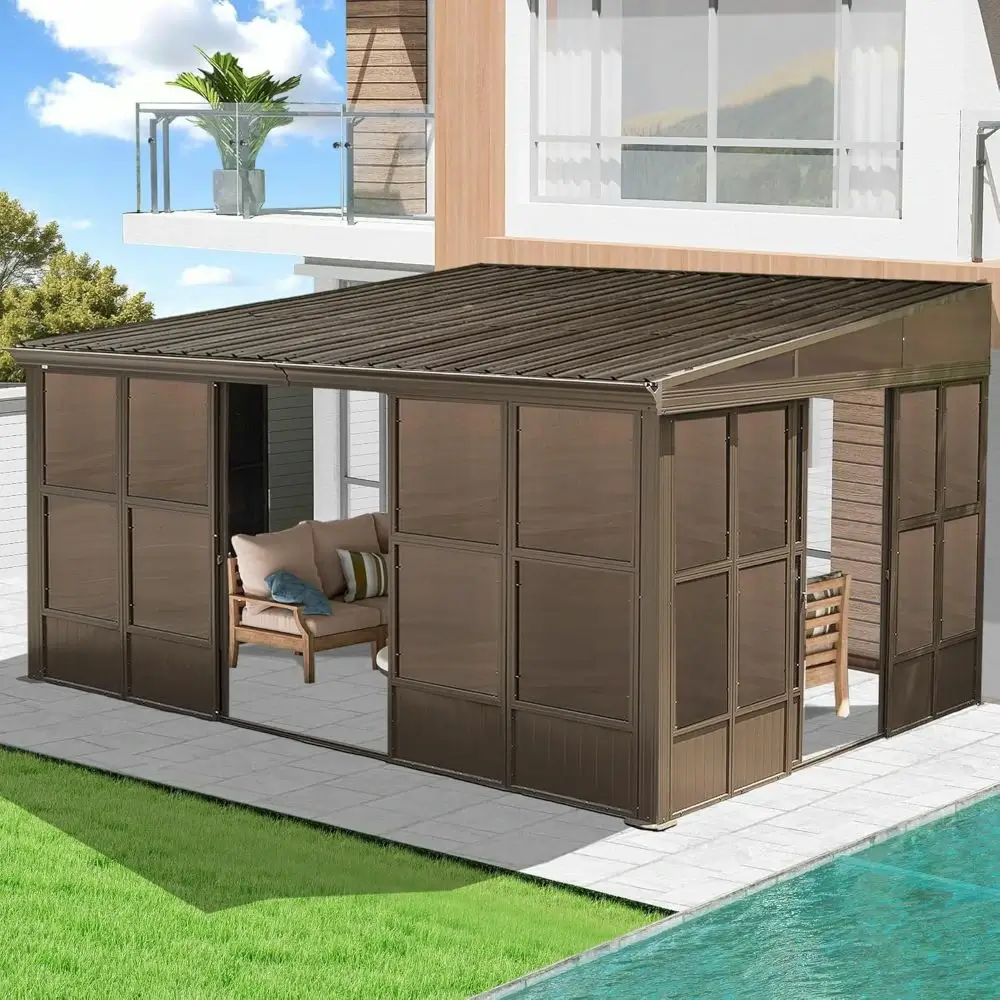Wall Mounted Sunroom with Side Door - Image 9